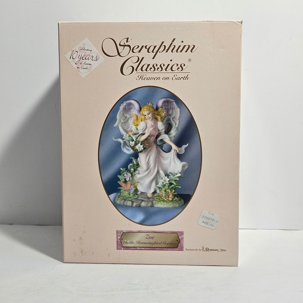 Seraphim Classics Zoe In the Hummingbird Garden Figurine 2004 Limited Ed 83024